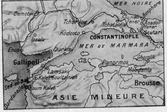 carte des dardanelles