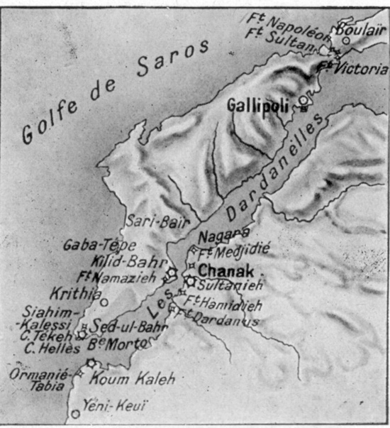 carte des dardanelles